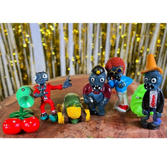 Plants vs. Zombies Action figures, Decor Halloween Party- 8pcs -Horror figurines - Picture 3 of 8